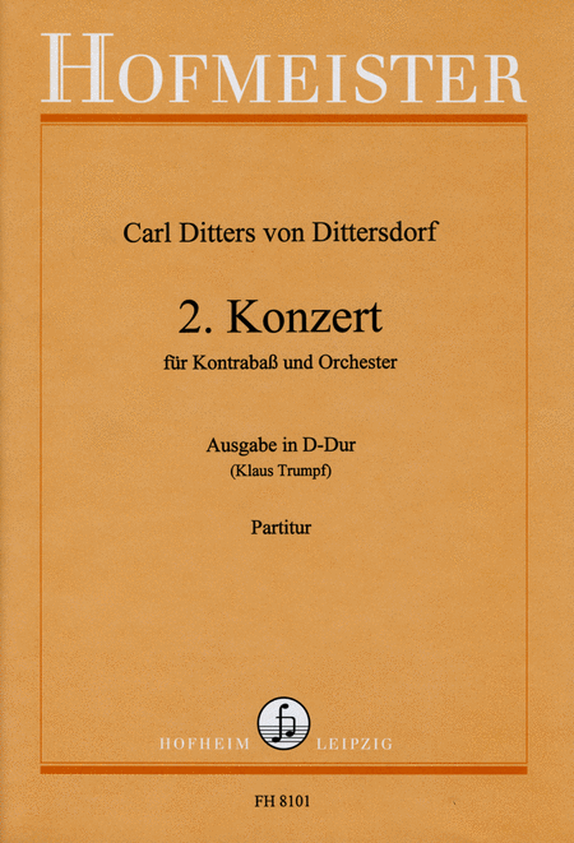 2. Konzert fur Kontrabass und Orchester / Partitur