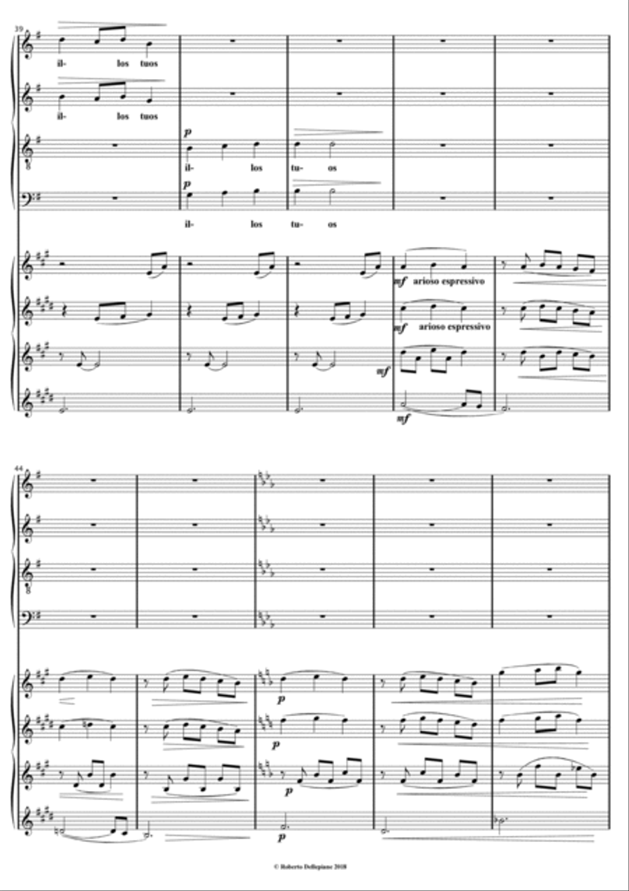 Salve Regina (for choir SATB and sax quartet) Octavo scores gallery preview page 5