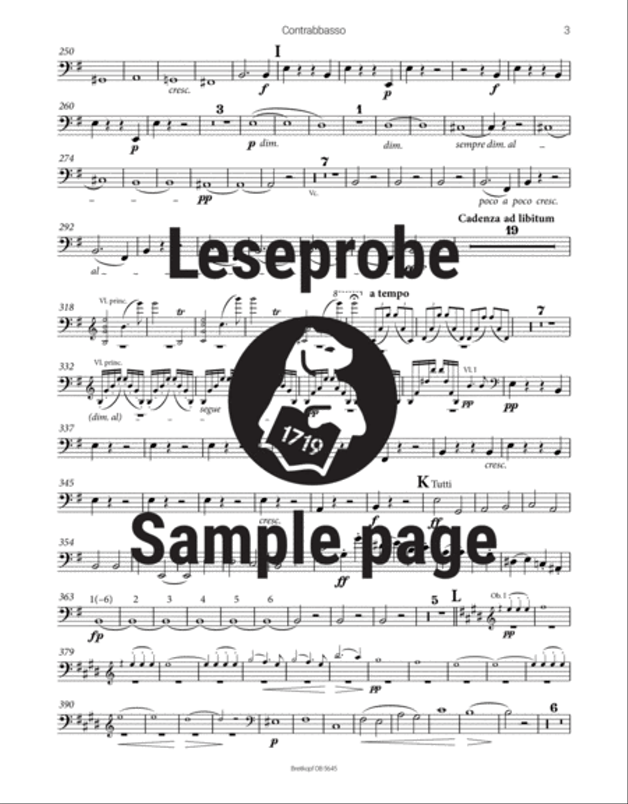 Violin Concerto in E minor Op. 64 MWV O 14 Orchestra scores gallery preview page 4