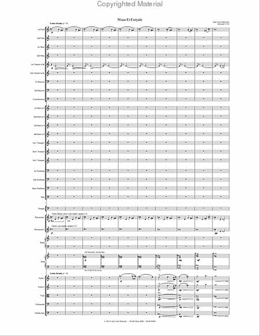 Nisus et Euryale Full Score image number null