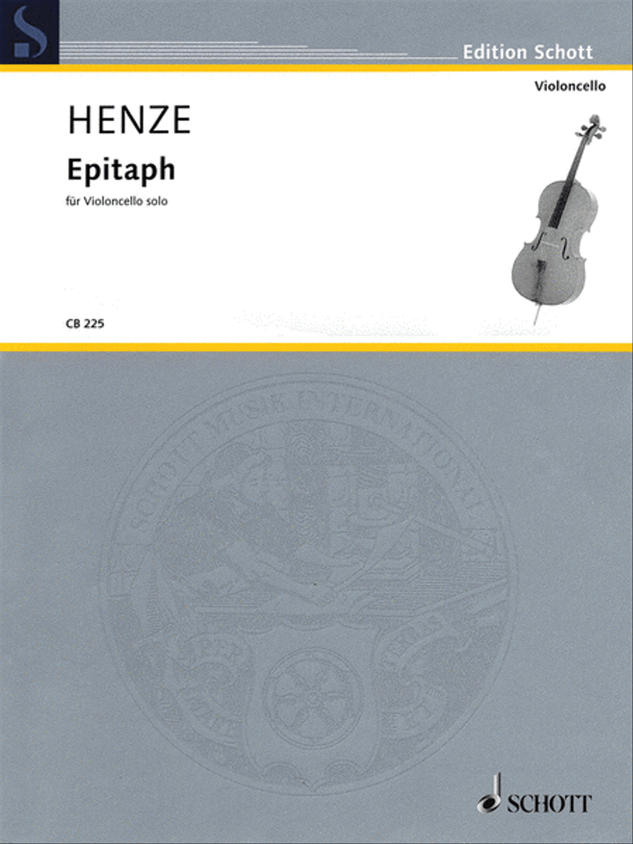Epitaph Epitaph Cello Solo scores gallery preview page 1