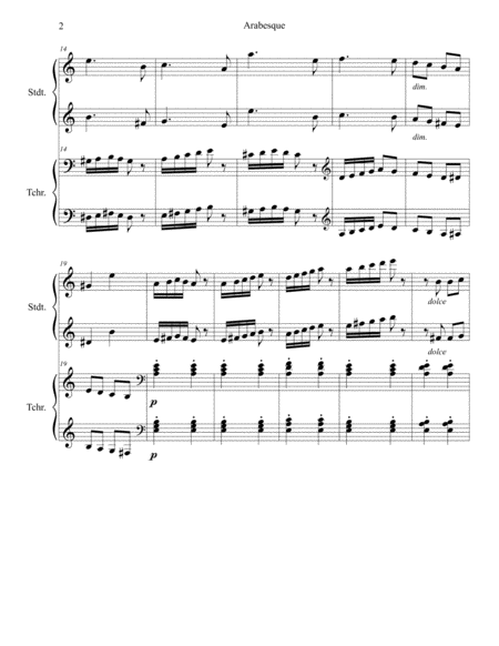Arabesque Op. 100 No. 2 image number null