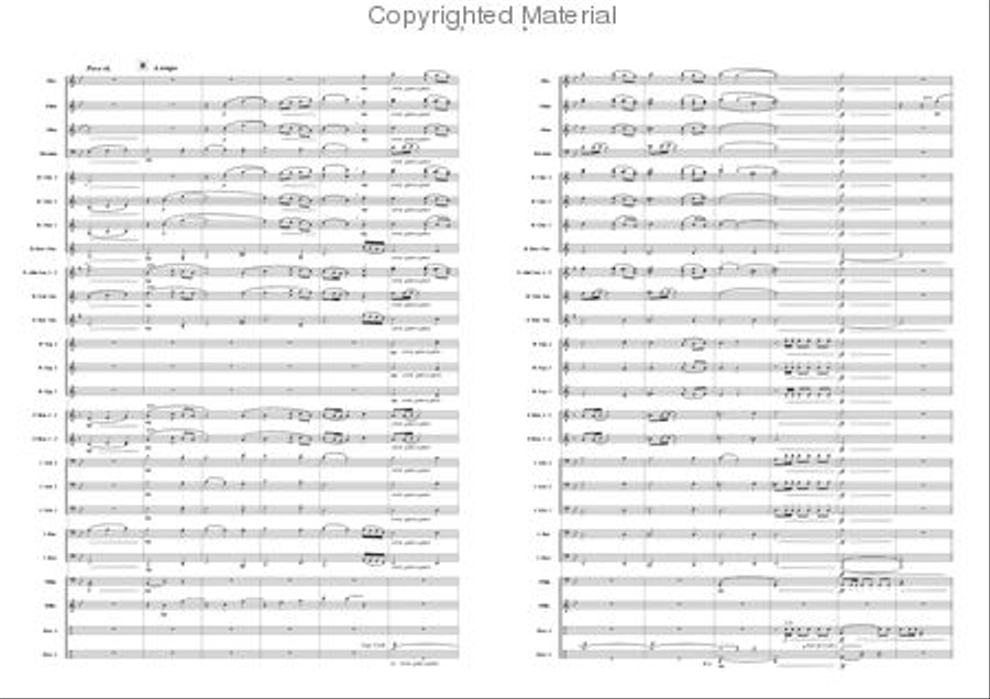Hymn of Brotherhood Concert Band scores gallery preview page 3