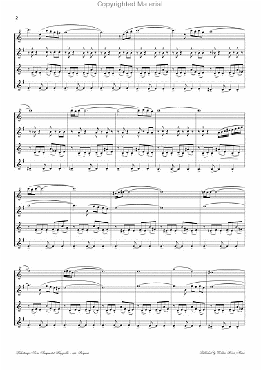 Libertango for saxophone quartet Saxophone Quartet scores gallery preview page 3