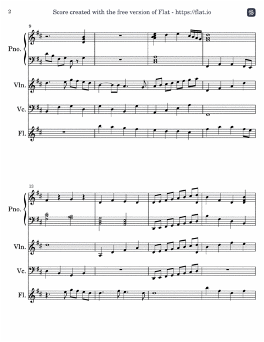 As The Deer - Score Only Score scores gallery preview page 2