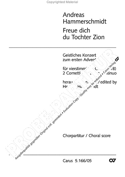 Freue dich, du Tochter Zion image number null