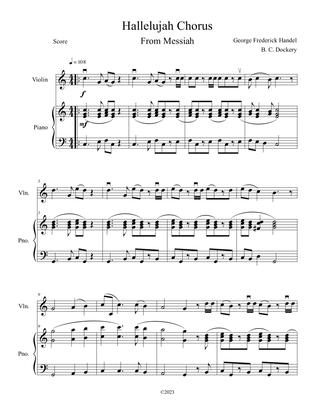 Hallelujah Chorus from Messiah (Violin Solo with Piano Accompaniment)