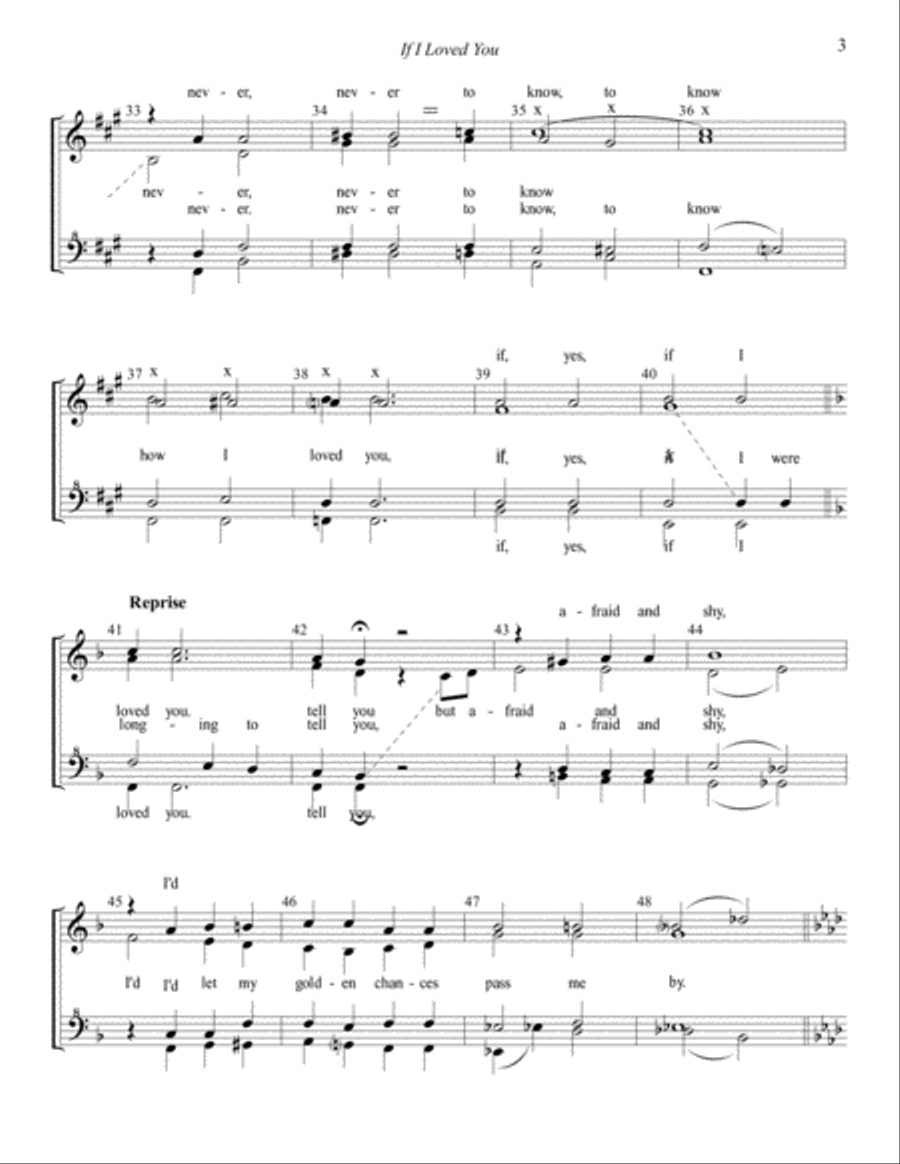 If I Loved You SSAA scores gallery preview page 3
