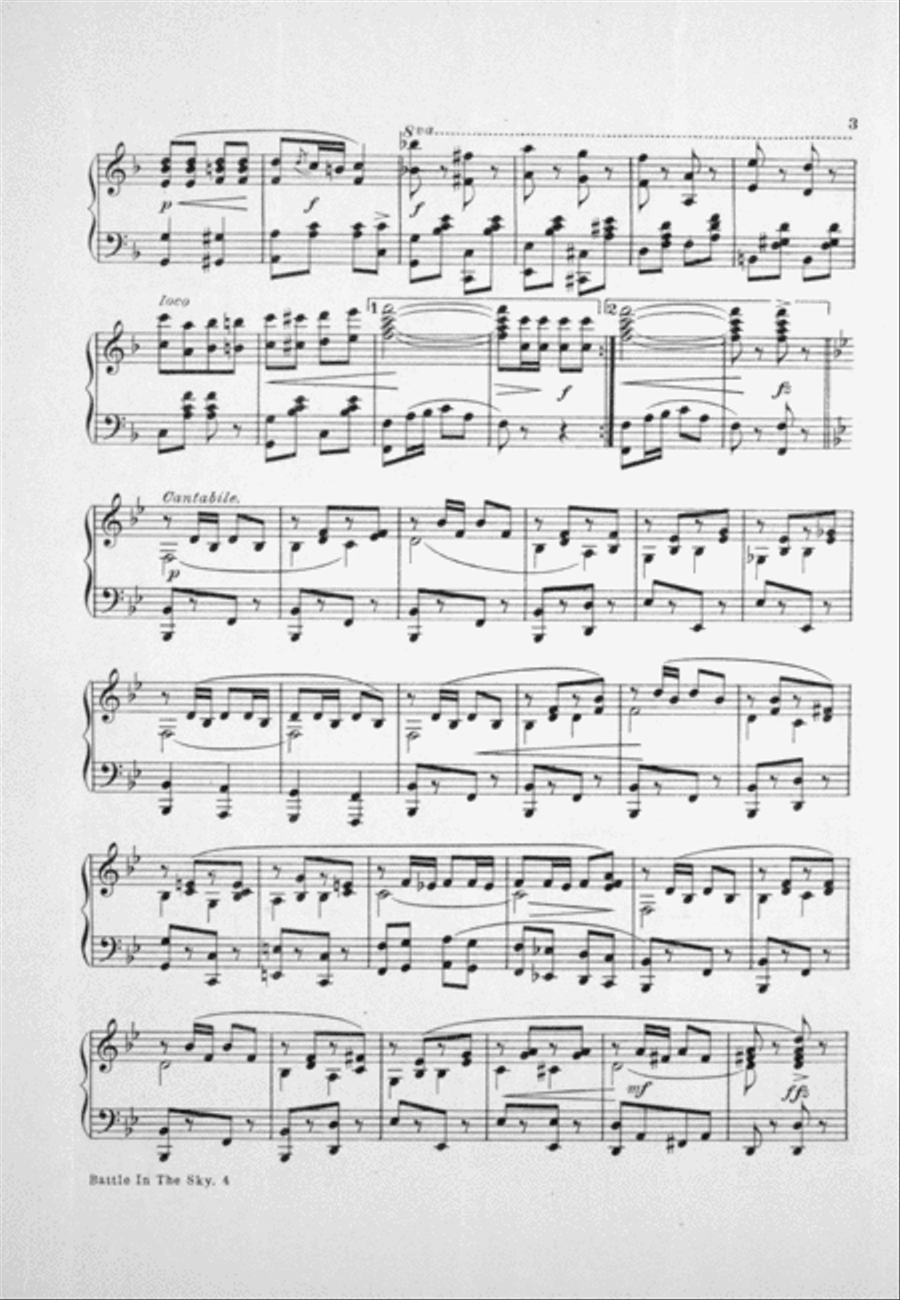 Battle in the Sky Piano Solo scores gallery preview page 3