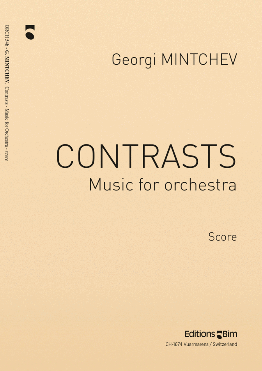 Contrasts - Music for Orchestra Full Orchestra scores gallery preview page 1