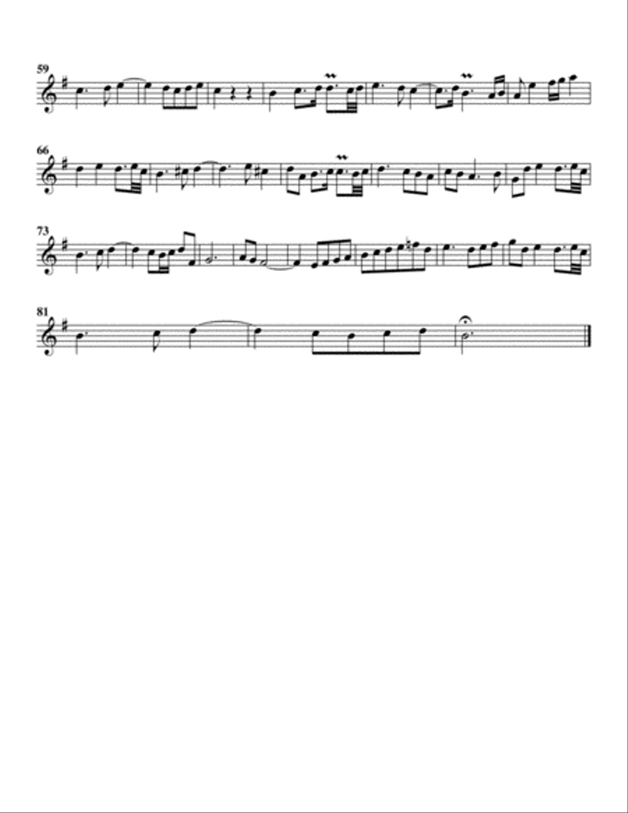 An Wasserflüßen Babylon BWV 653 from Leipzig Chorales (arrangement for 4 recorders) Recorder scores gallery preview page 4