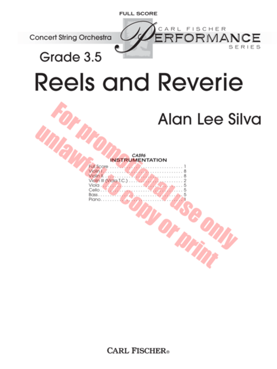 Reels and Reverie String Orchestra scores gallery preview page 2