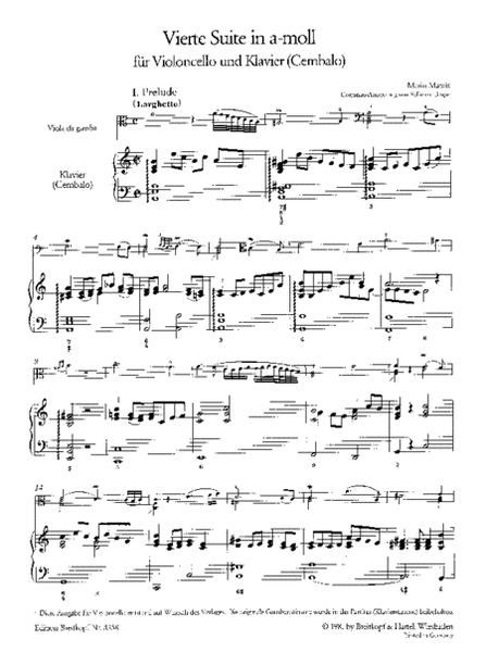 Suite No. 4 in A minor