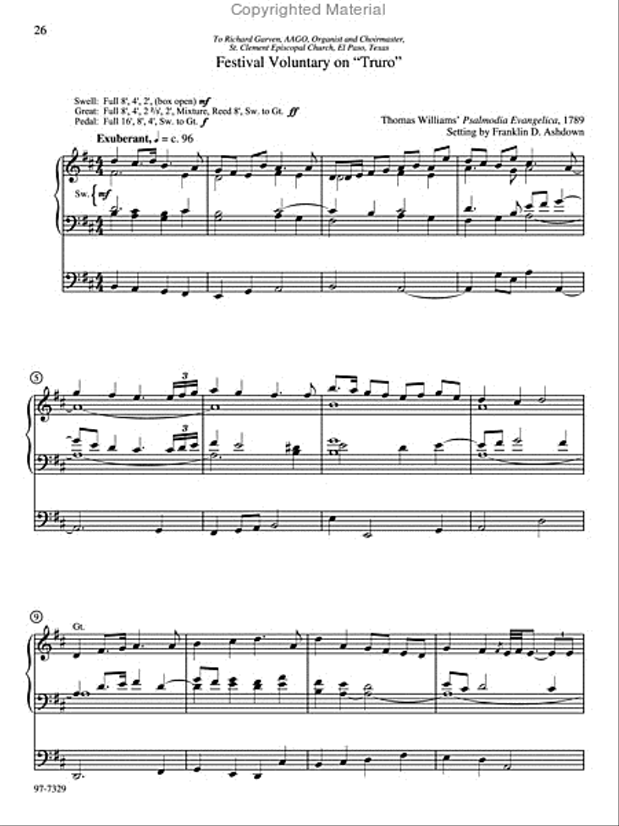 Eight Festive Postludes Organ scores gallery preview page 6