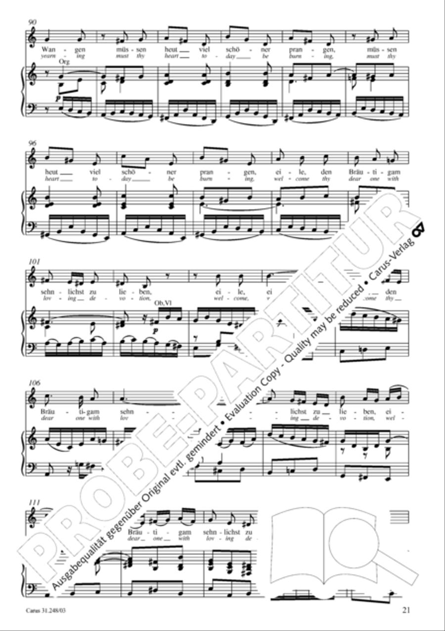 Christmas oratorio (Weihnachtsoratorium, Teile I-III) 4-Part scores gallery preview page 26