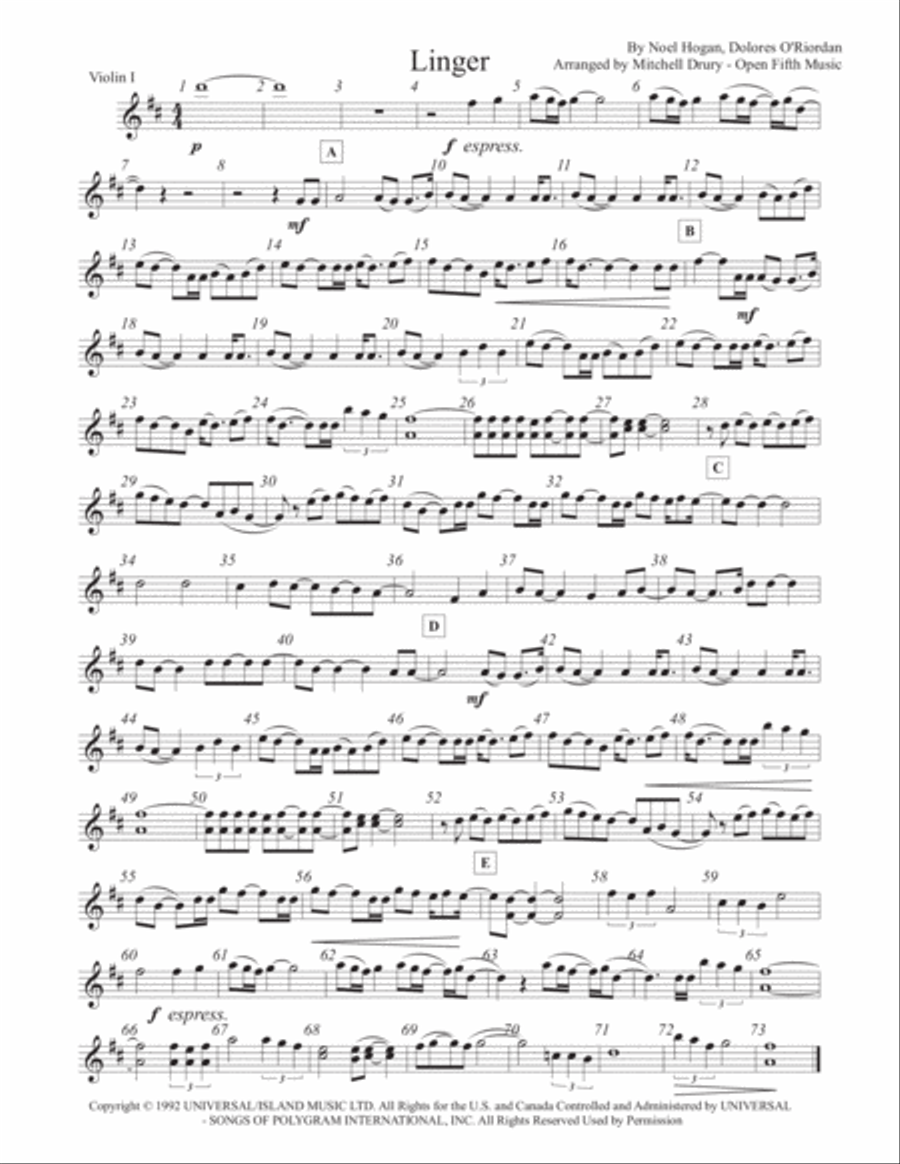Linger String Quartet scores gallery preview page 1