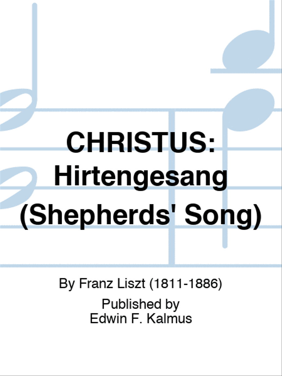 CHRISTUS: Hirtengesang (Shepherds' Song) Set of Parts scores gallery preview page 1