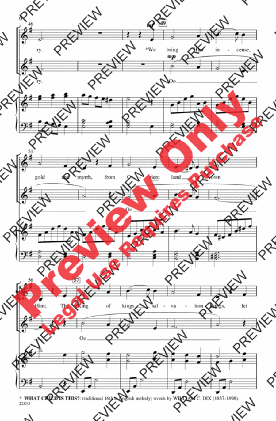Star of Wonder (A Medley) Unison Choir scores gallery preview page 6