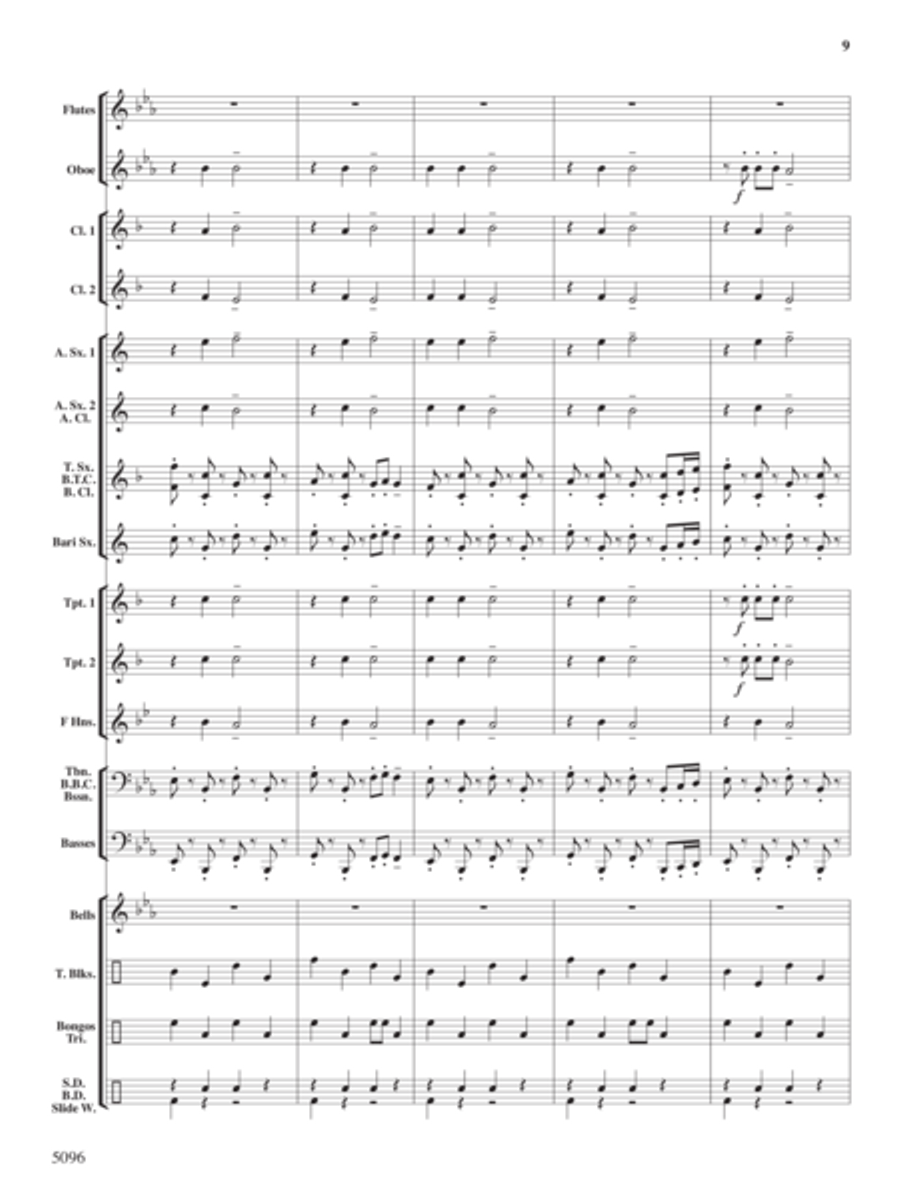 Portly Penguin Parade Portly Penguin Parade Concert Band scores gallery preview page 8