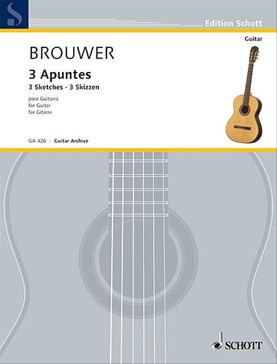 Three Sketches (Tres Apuntes) Acoustic Guitar scores gallery preview page 1