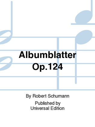 Book cover for Albumblatter Op. 124