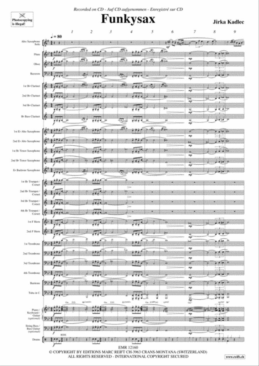 Funkysax Funkysax Concert Band scores gallery preview page 3
