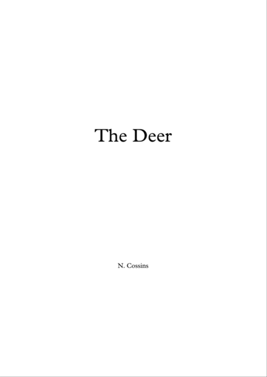 The Deer - N. Cossins (Original Orchestral Composition) Full Orchestra scores gallery preview page 1