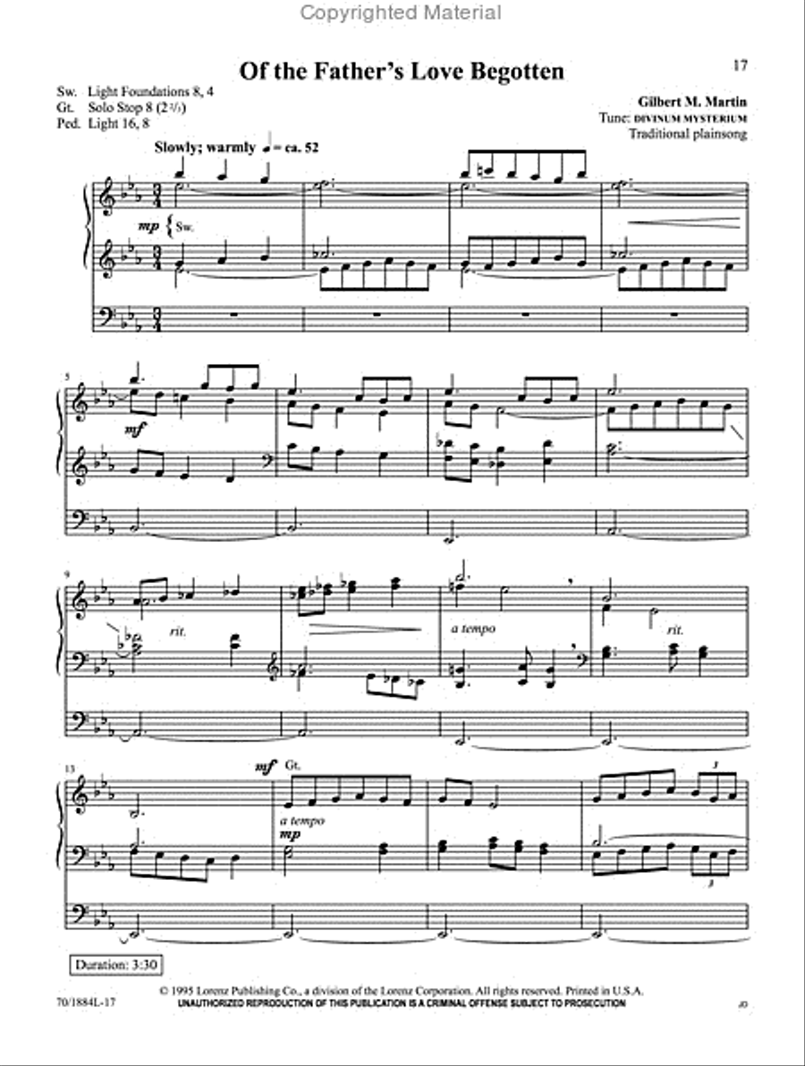 Carols A to Z Organ Solo scores gallery preview page 6