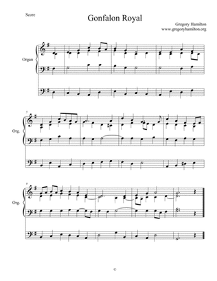 Gonfalon Royal - Sing to the Lord a Joyful Song - Alternative Harmonization
