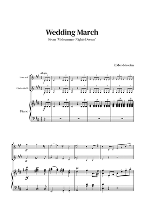 Felix Mendelssohn - Wedding March (D major) (for French Horn and Clarinet)