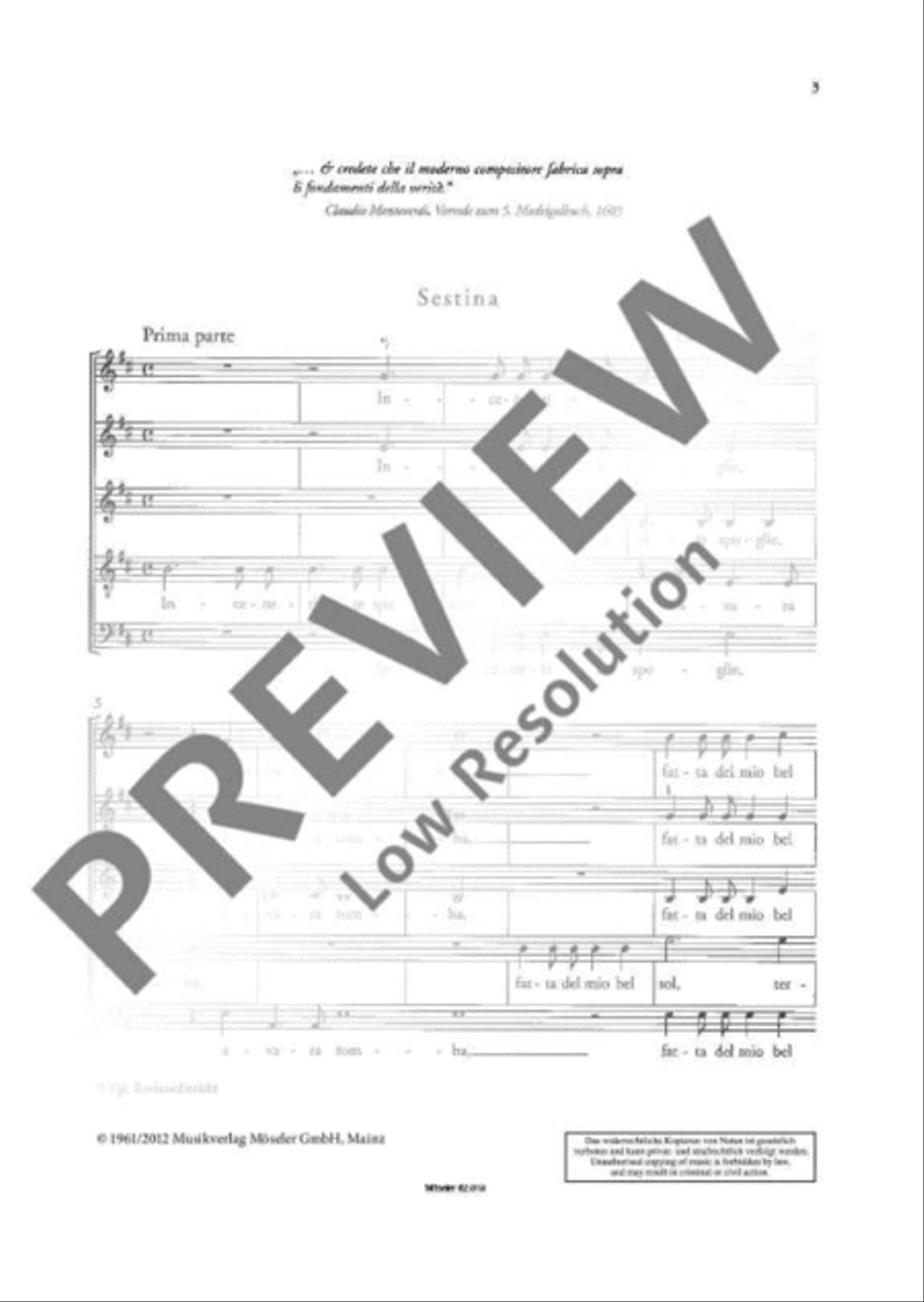 Sestina SSATB scores gallery preview page 4