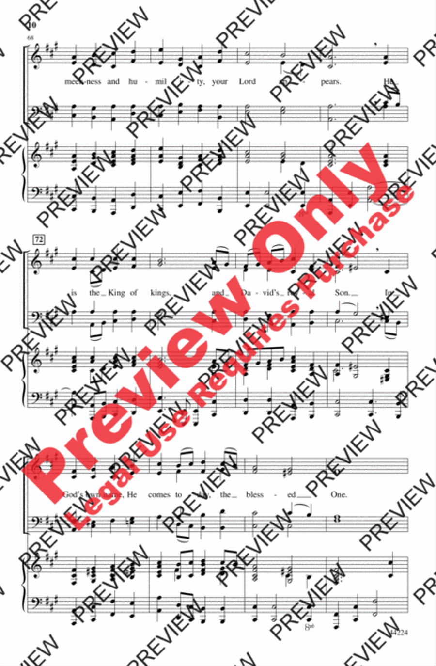 Sing a Glad Hosanna! Sing a Glad Hosanna! 4-Part scores gallery preview page 10