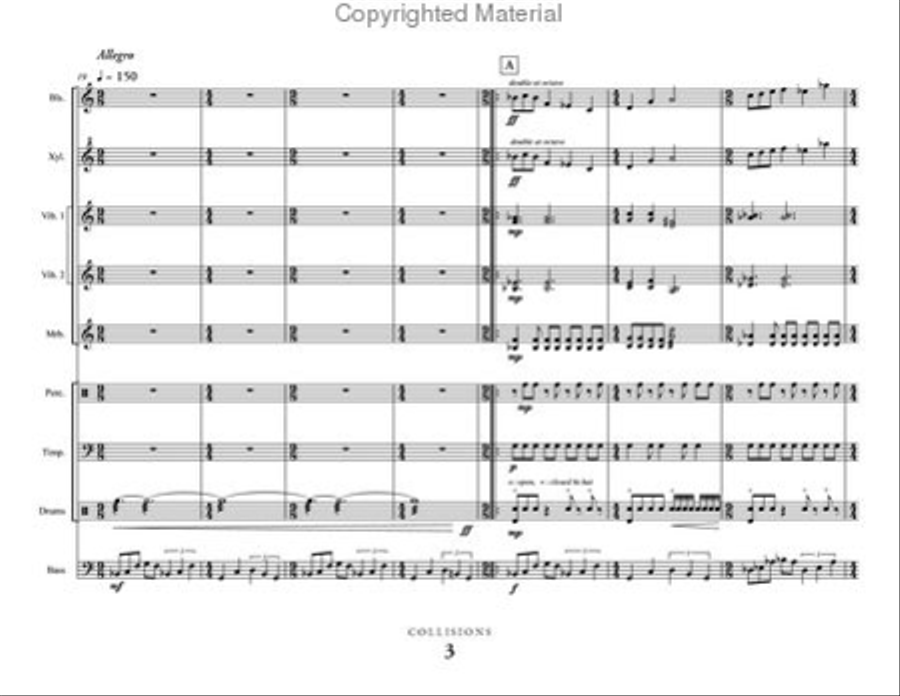 Collisions Percussion Ensemble scores gallery preview page 4