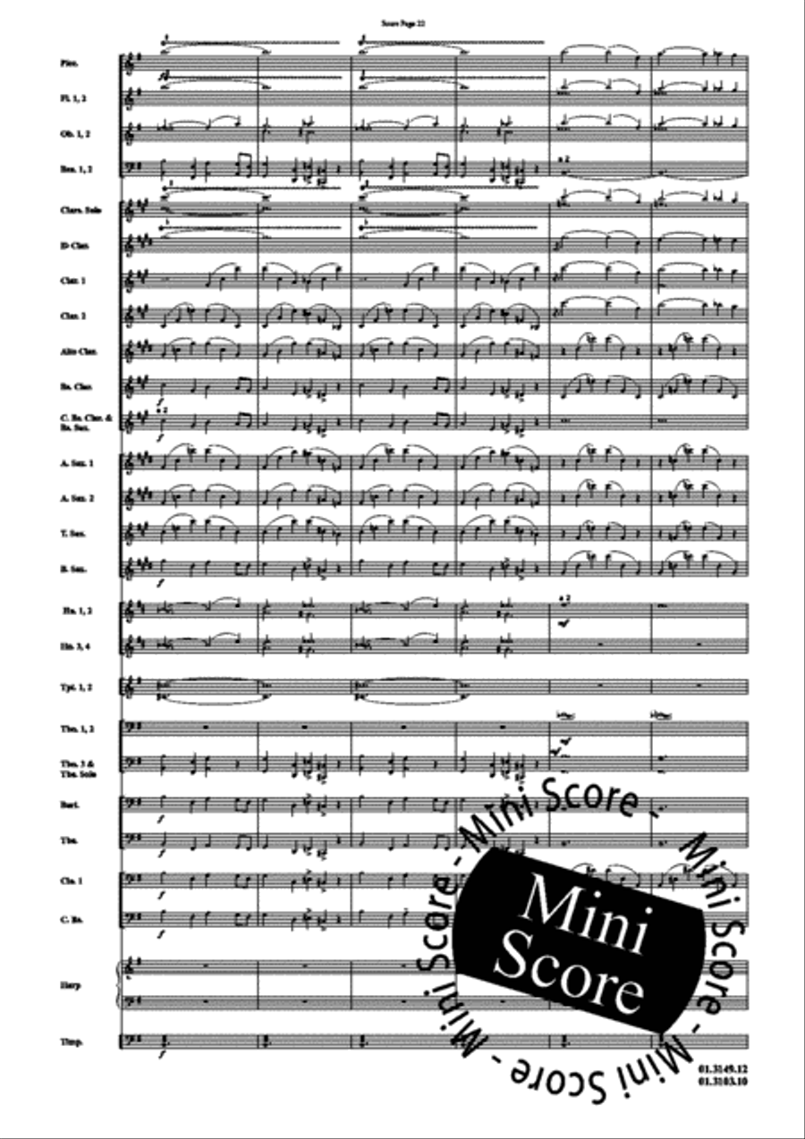 Scheherazade, Part I Concert Band scores gallery preview page 26
