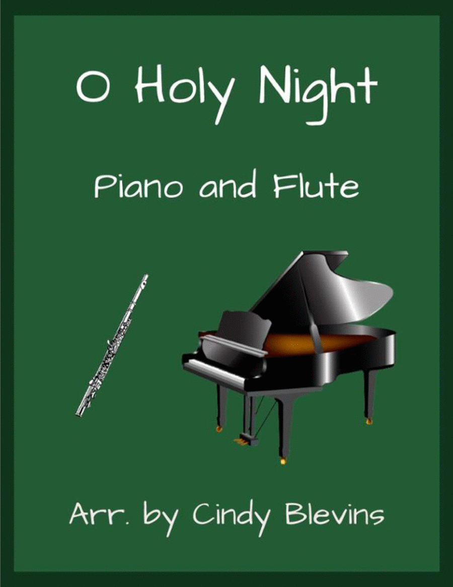 O Holy Night, for Piano and Flute Flute Solo scores gallery preview page 1