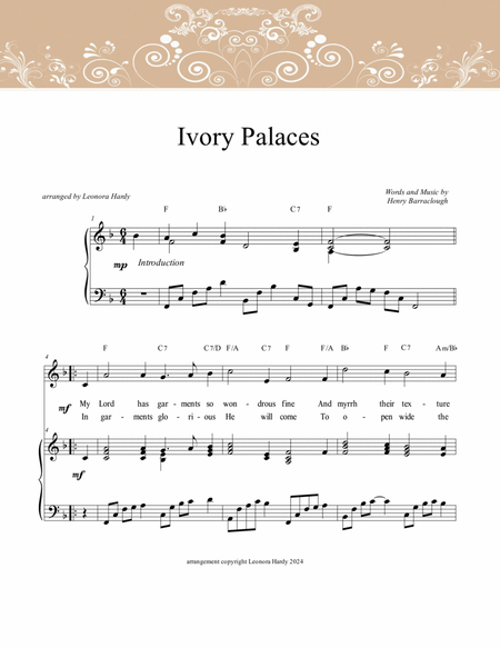 Ivory Palaces (solo instrument or vocal) image number null