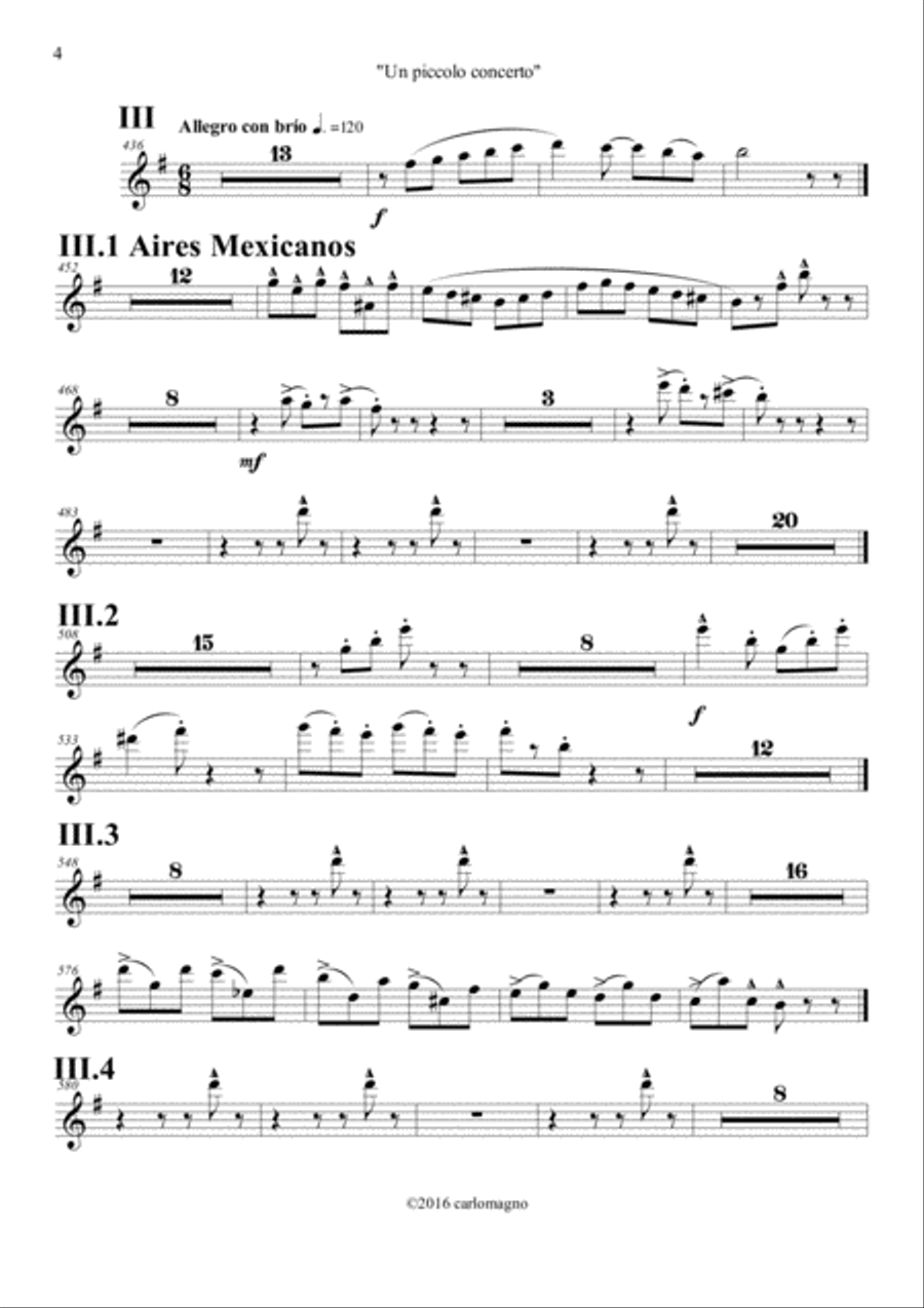 Un Piccolo Concerto Full Orchestra scores gallery preview page 4
