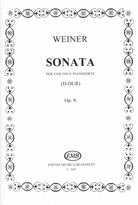 Book cover for Sonate D-Dur op. 9
