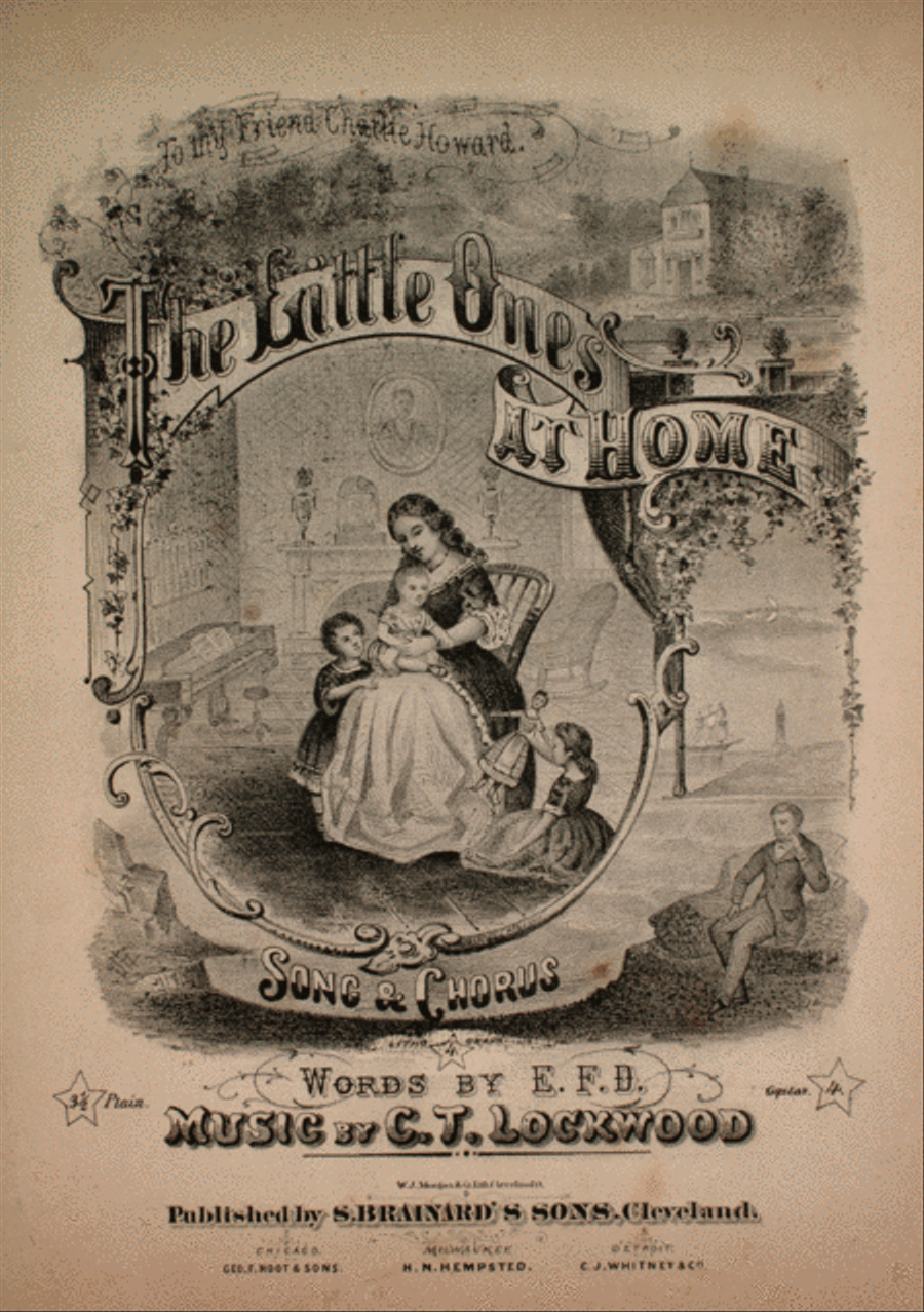 The Little Ones at Home. Song & Chorus 4-Part scores gallery preview page 1
