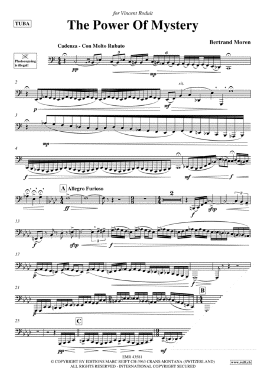 The Power Of Mystery Tuba scores gallery preview page 3