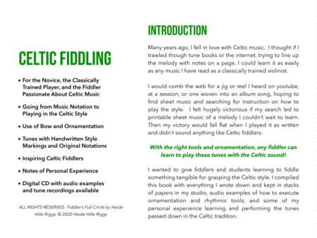 Fiddler's Full Circle, a Journey in Learning the Celtic Fiddling Style image number null