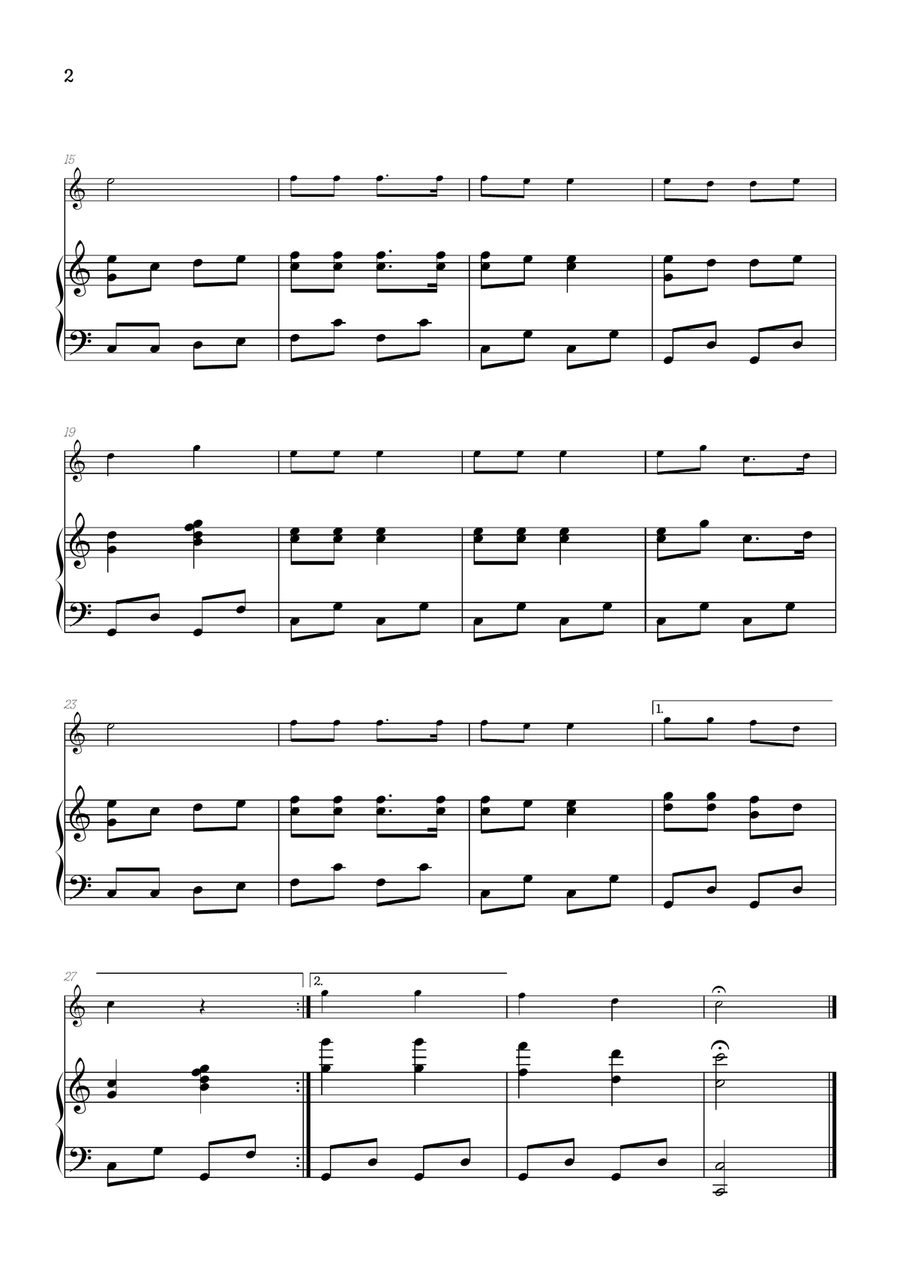 Jingle Bells • Christmas Song | acoustic guitar sheet music w/ piano accompaniment Acoustic Guitar scores gallery preview page 2