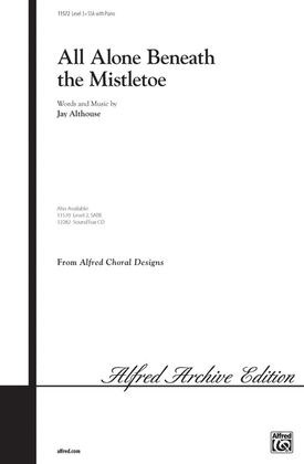 Book cover for All Alone Beneath the Mistletoe
