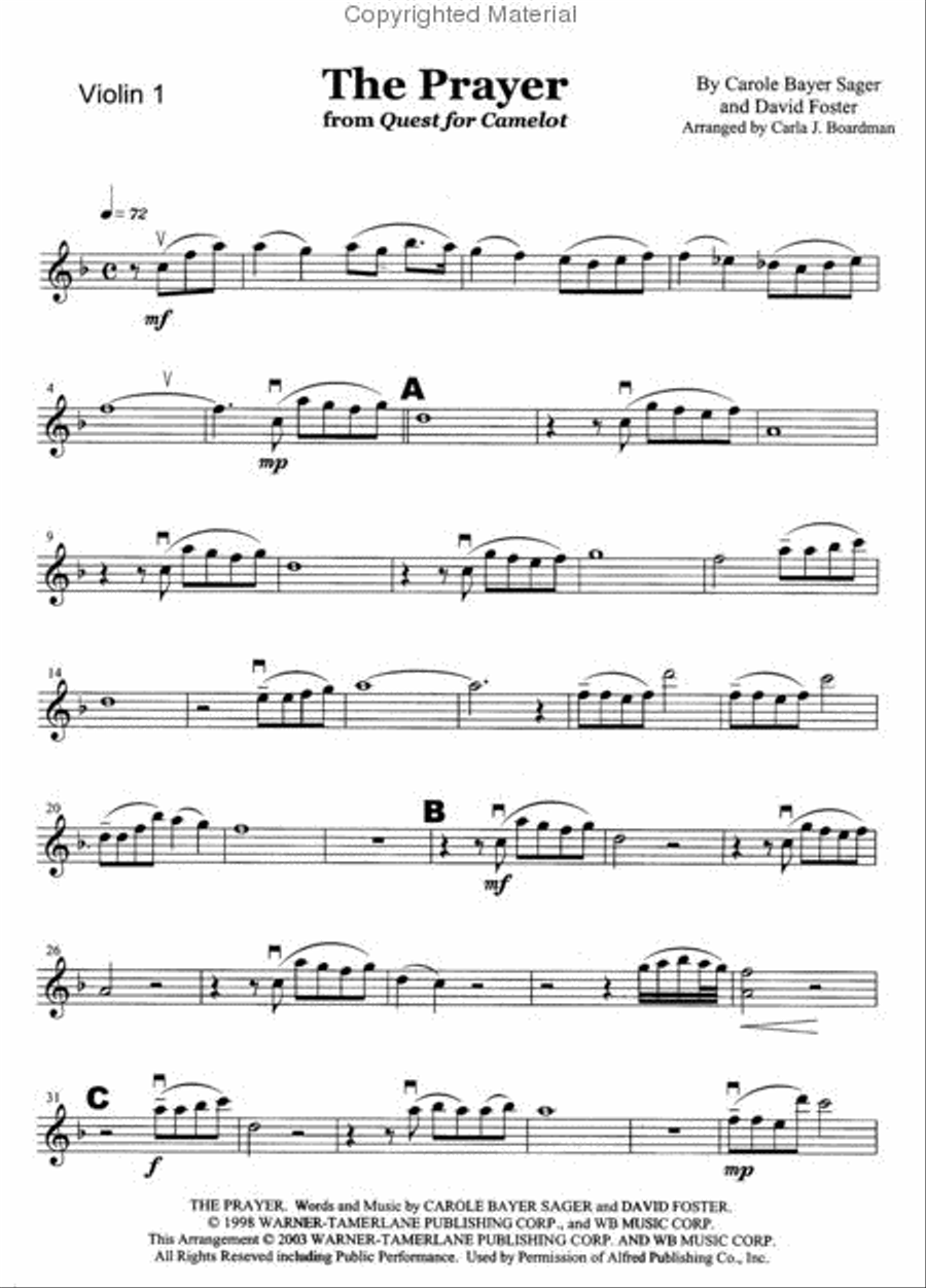 The Prayer String Quartet scores gallery preview page 2