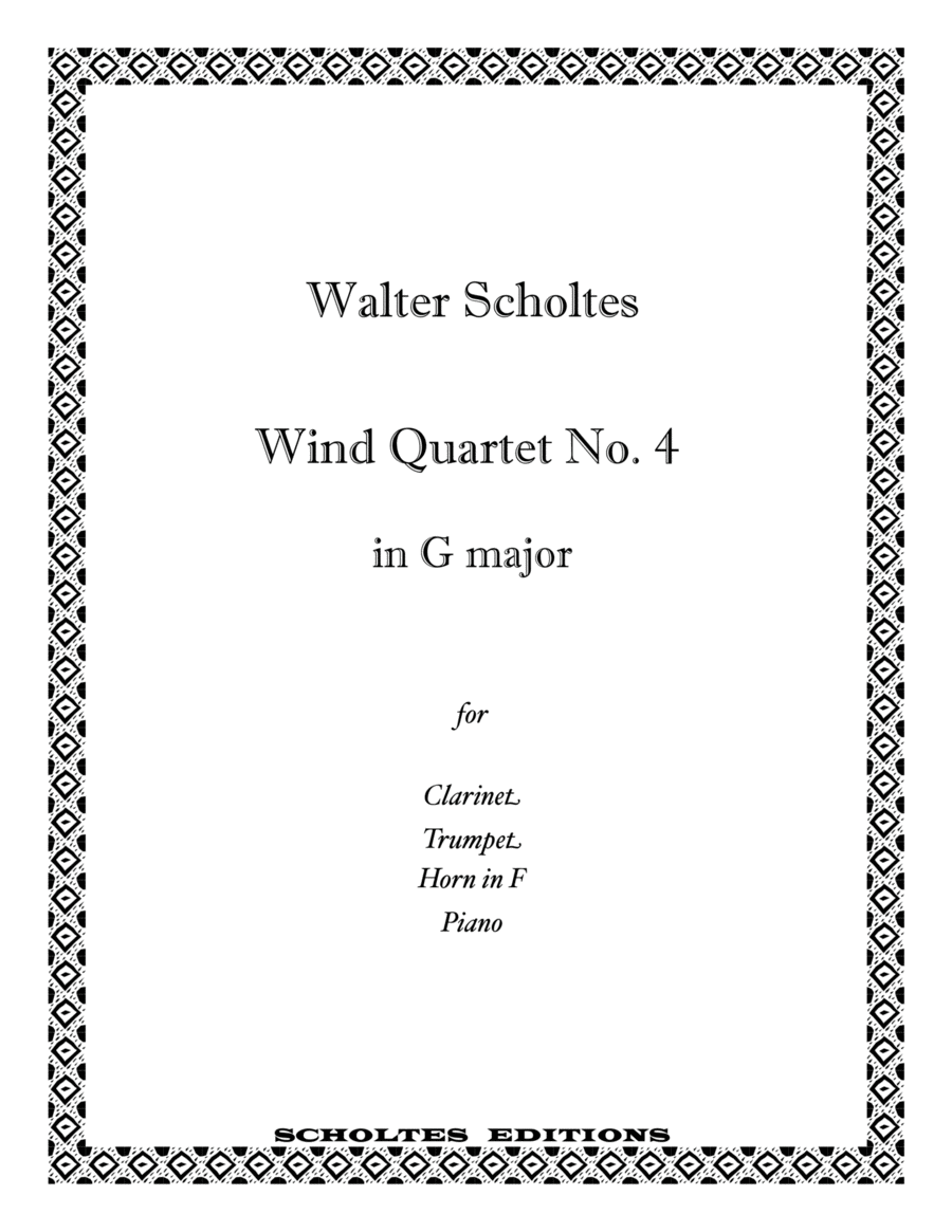 Wind Quartet No. 4 in G Major for mixed ensemble