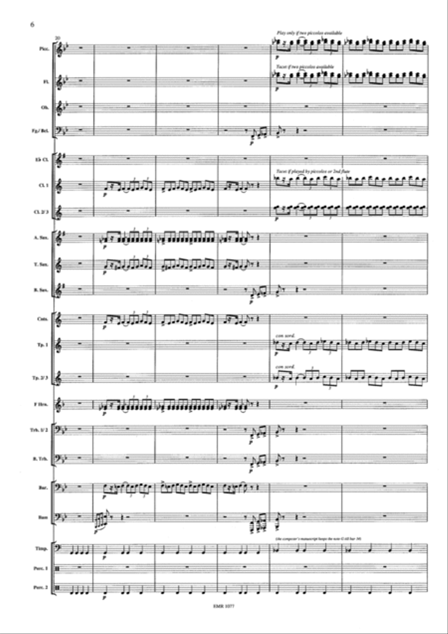 Capriccio Barbaro Concert Band scores gallery preview page 6