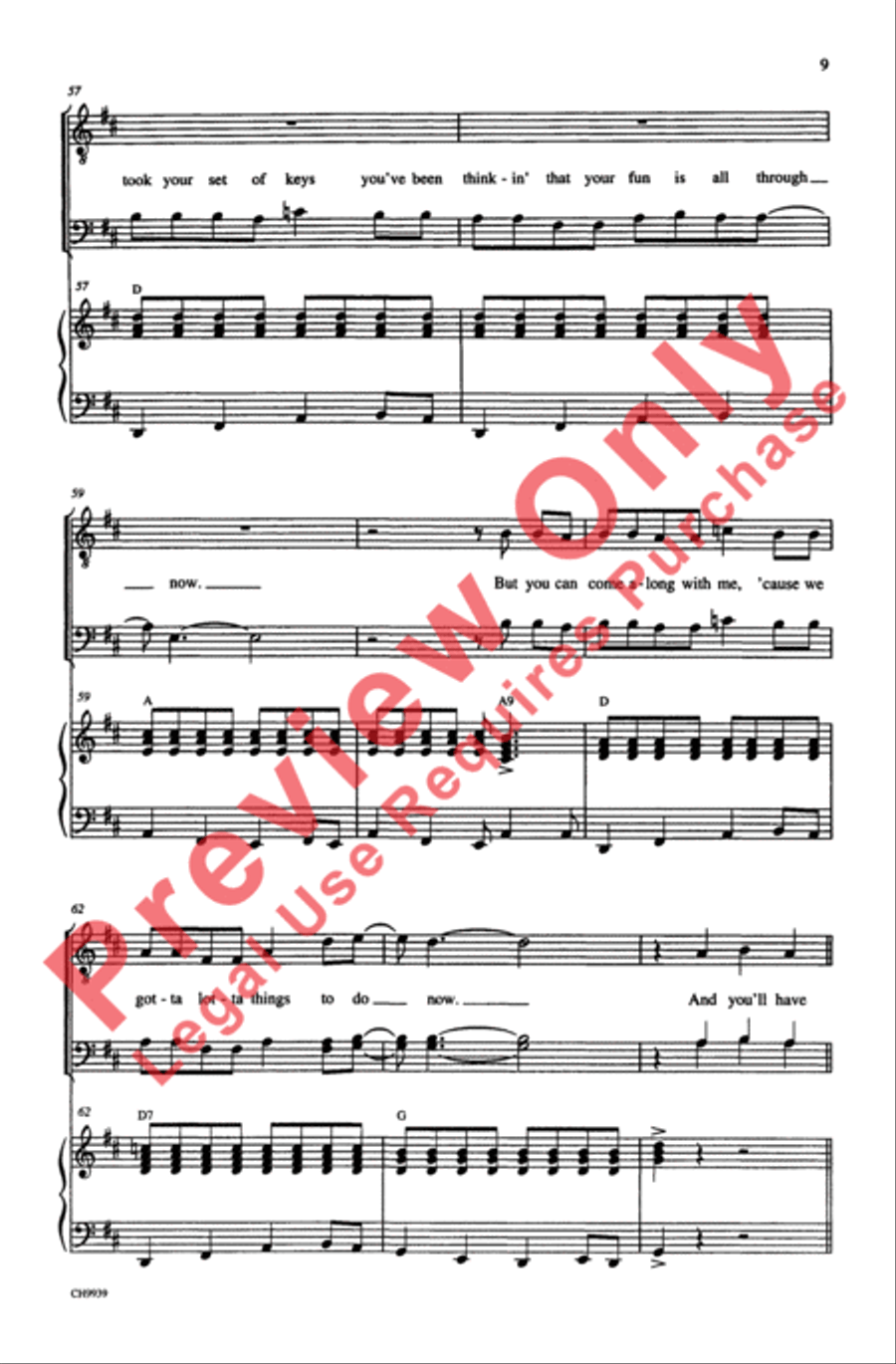 Fun, Fun, Fun Men's Choir scores gallery preview page 9