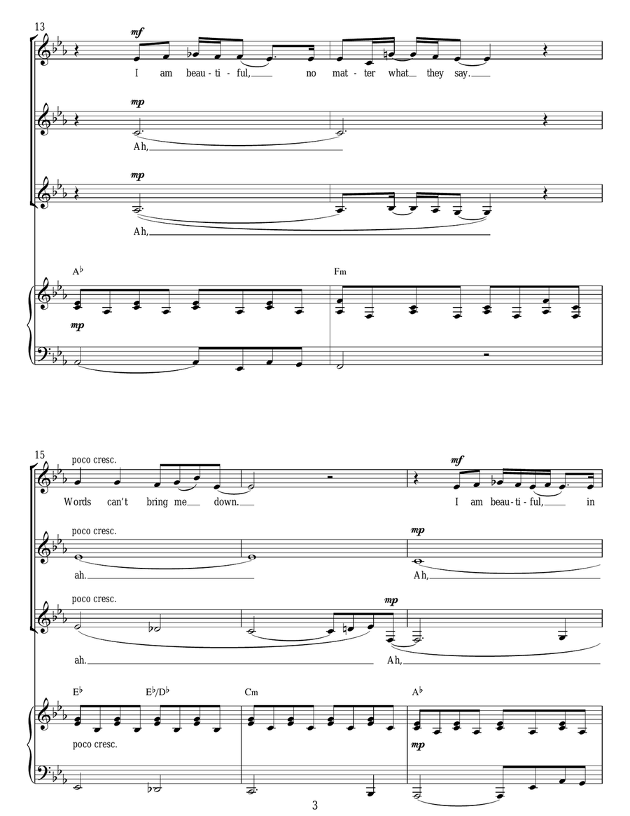 Beautiful SSA scores gallery preview page 3