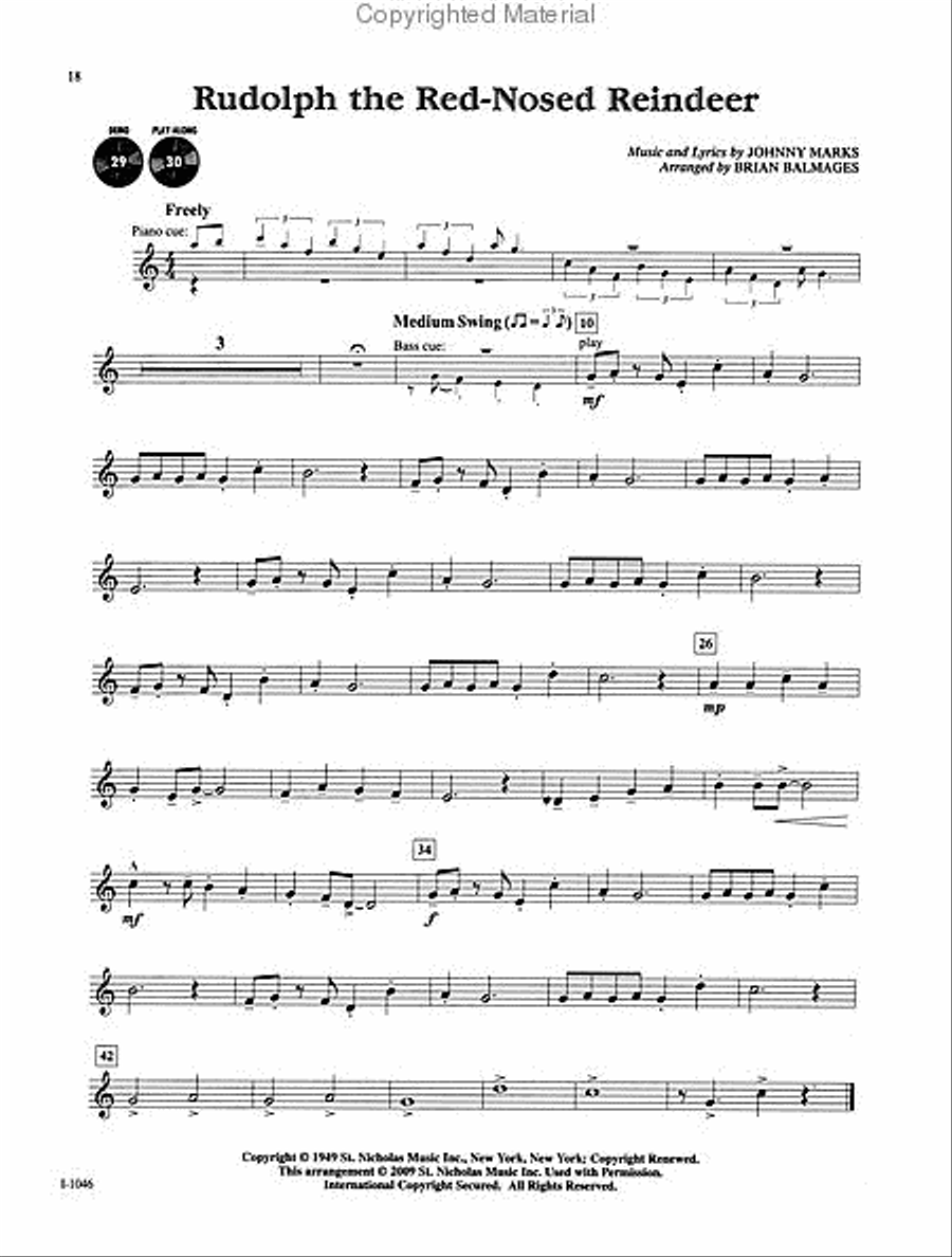 Sensational Solos! Popular Christmas, B-flat Tenor Saxophone Tenor Saxophone scores gallery preview page 4