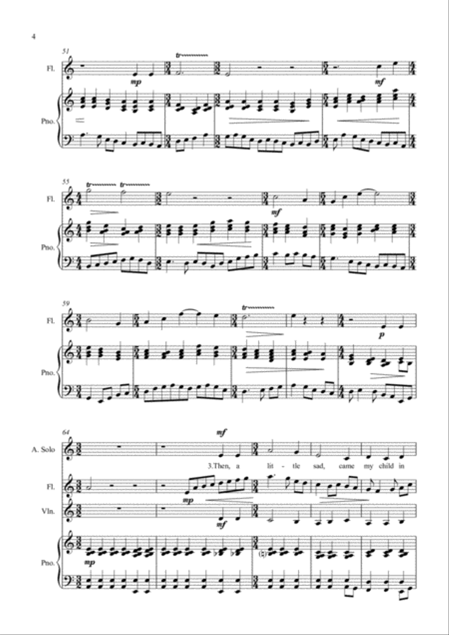 William Barnes Suite - 2. Mater Dolorosa 4-Part scores gallery preview page 4